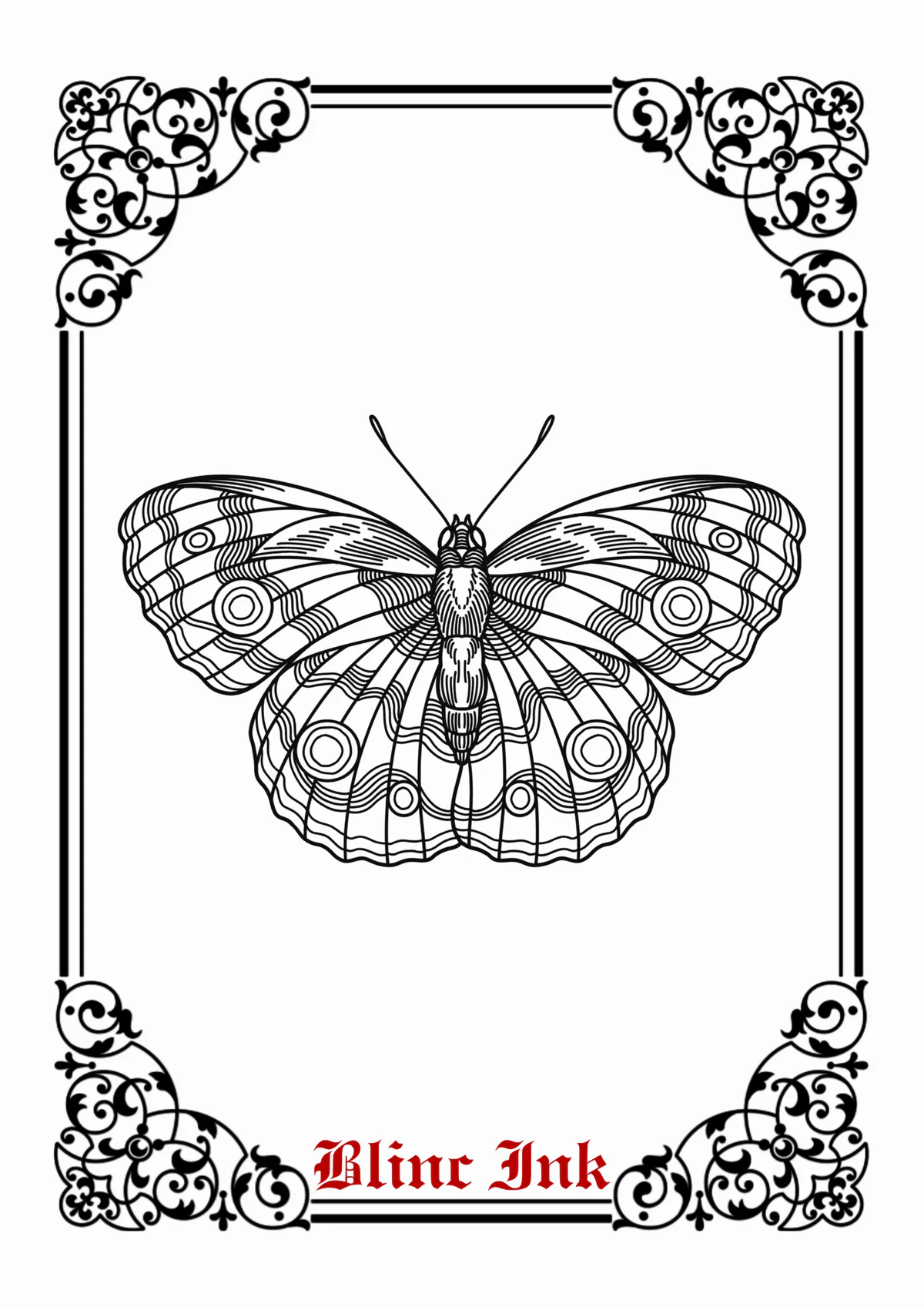 Moth — moths & insects flash tattoo design