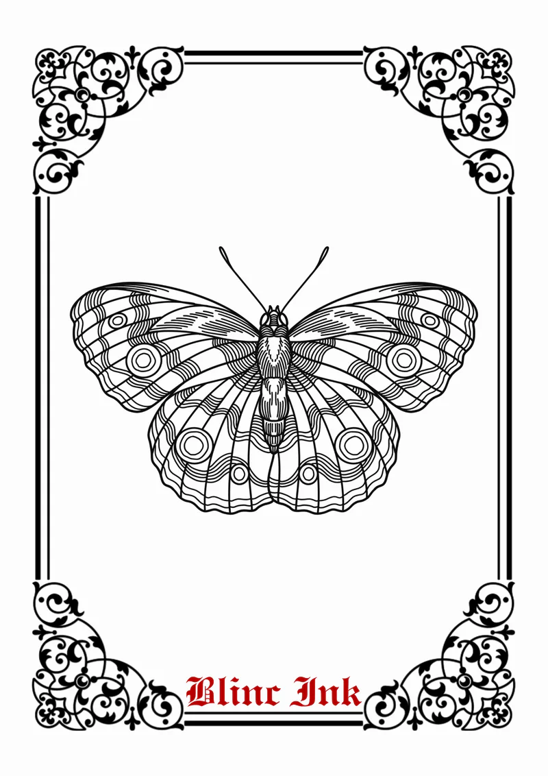 Moth — moths & insects flash tattoo design by blinc.ink