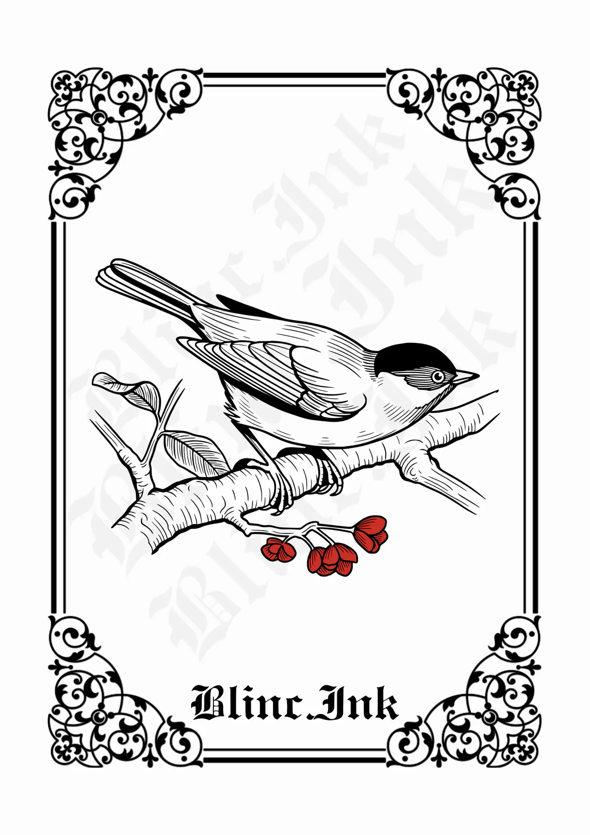 Wild Bird — animals & creatures flash tattoo design